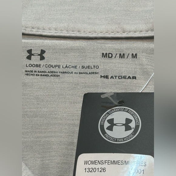Under Armour HeatGear Light Gray Quarter Zip Jacket Size Medium NWT - Picture 5 of 7